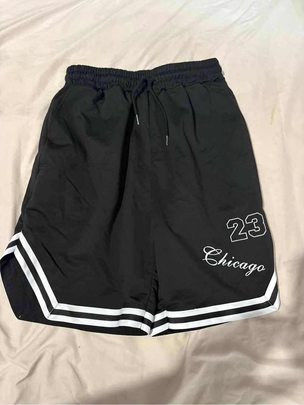 Black 'Chicago 23' Athletic Mesh Shorts